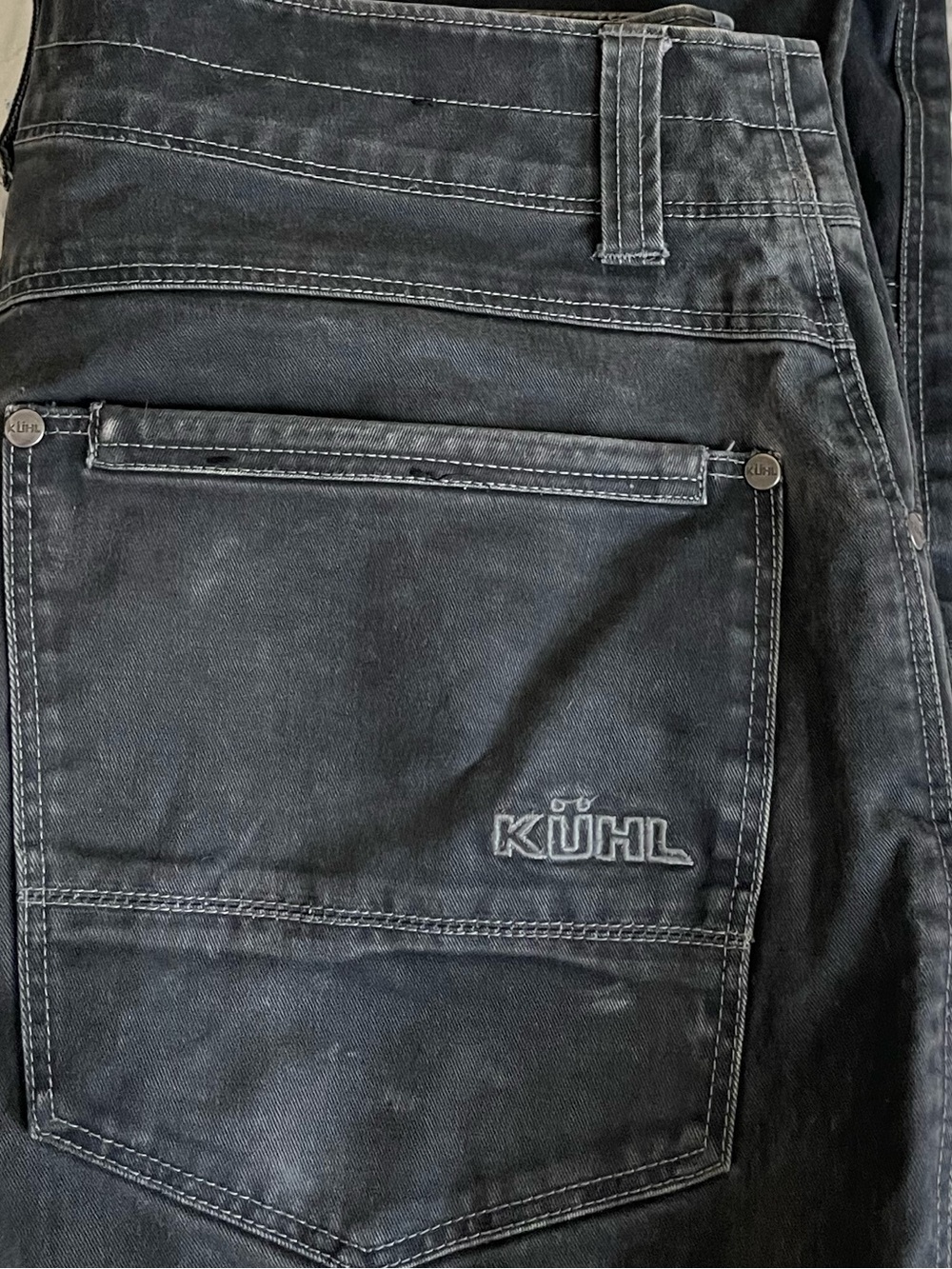 KÜHL Rydr Pants Black Heavyweight Patina Workwear Utility Outdoor Pants Sz 34x32 - Picture 5 of 11